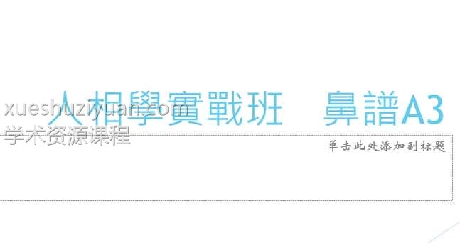 陈紫泰面相实战班 视频课程+文字资料 完整版插图1