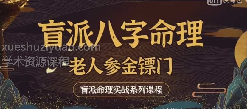 金镖门老人参盲派八字命理实战技法透解：有三大法则理法象法技法 30集插图